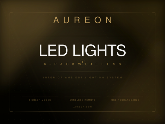 Aureon 6-Pack Wireless LED Interior Lights with Remote